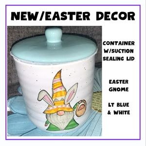 🔥NEW / EASTER GNOME CANISTER POTTERY